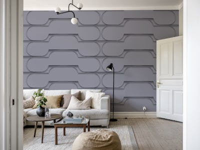 Modern Bauhaus Mid Century 3D Relief Grey