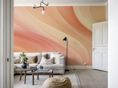 Pastel Peach Ethereal Abstract