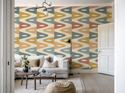 Retro Mod Stripes Decor