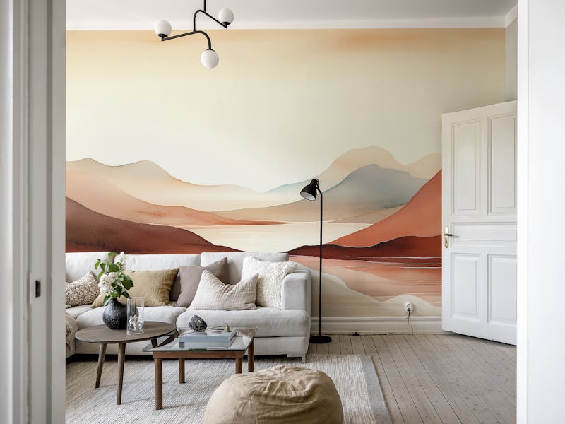 Peaceful Blush Mountains