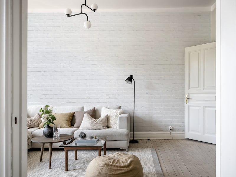 White brick wall