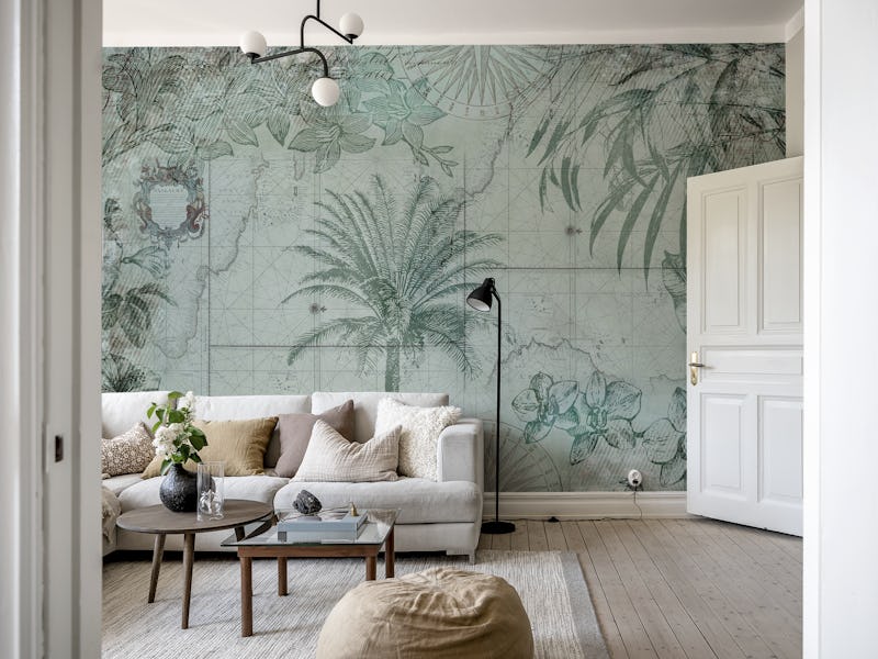 Vintage Map Tropical Jungle