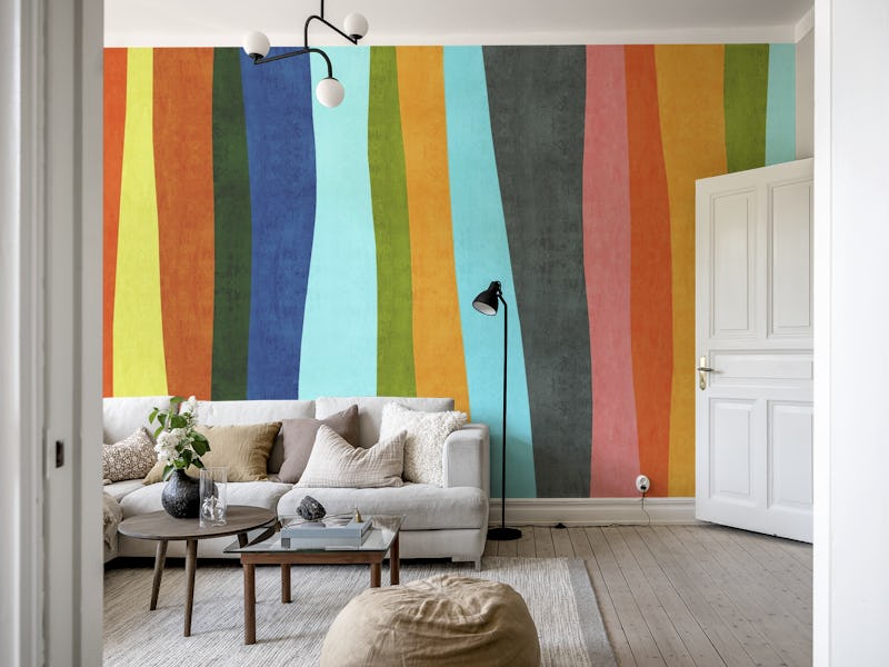 Colored brush strokes I