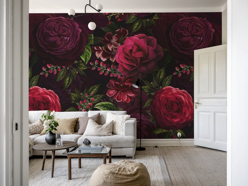 Baroque Moody Opuulent Mysterious Roses Night Garden 2