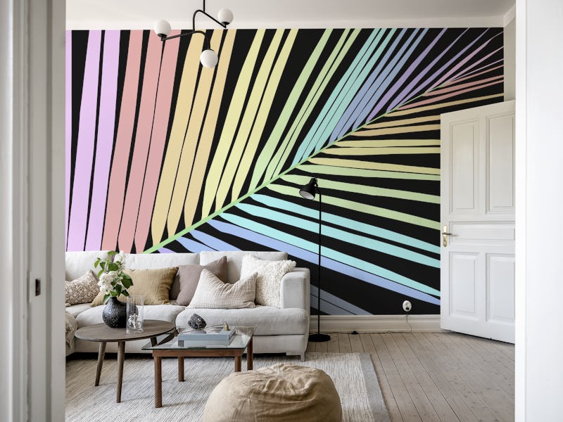 Rainbow Palm Leaf 1