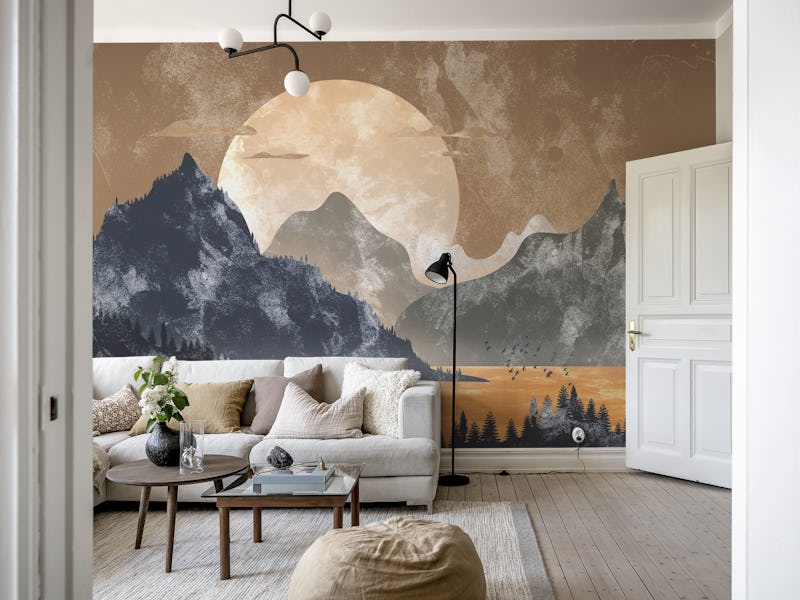 The gray mountains