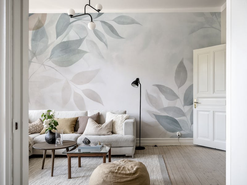 Calm Foliage Pastel Teal