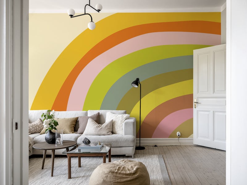 Bold Colorful Abstract Rainbow Arc