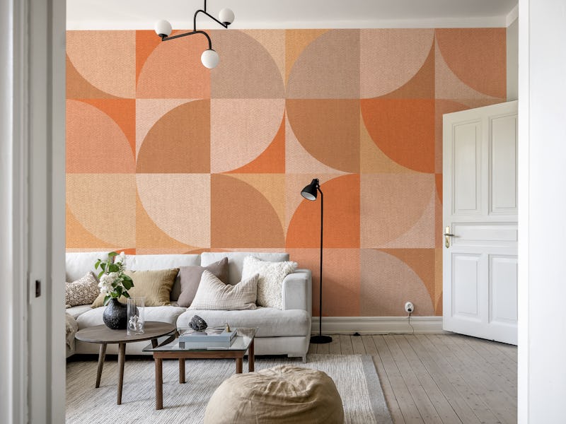 Peachy Mid Century Geo