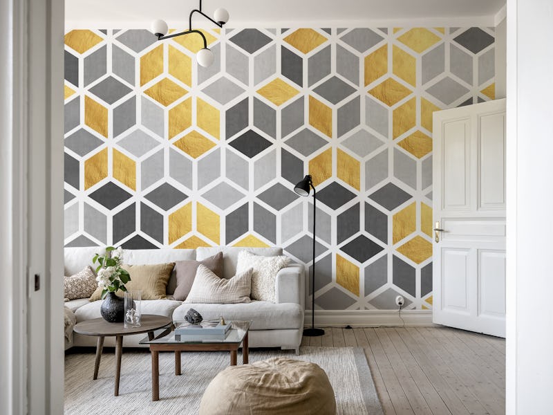 Gray and gold composition 3