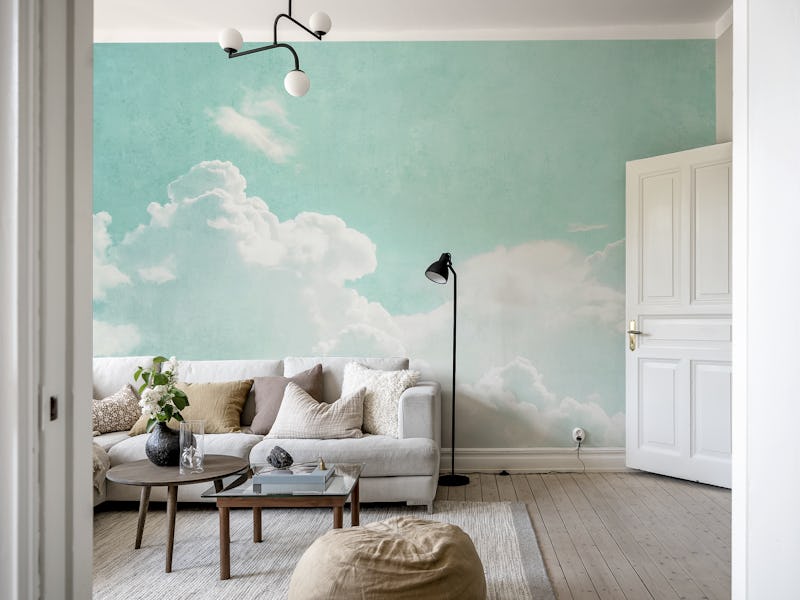 Aqua Sky Serenity Clouds