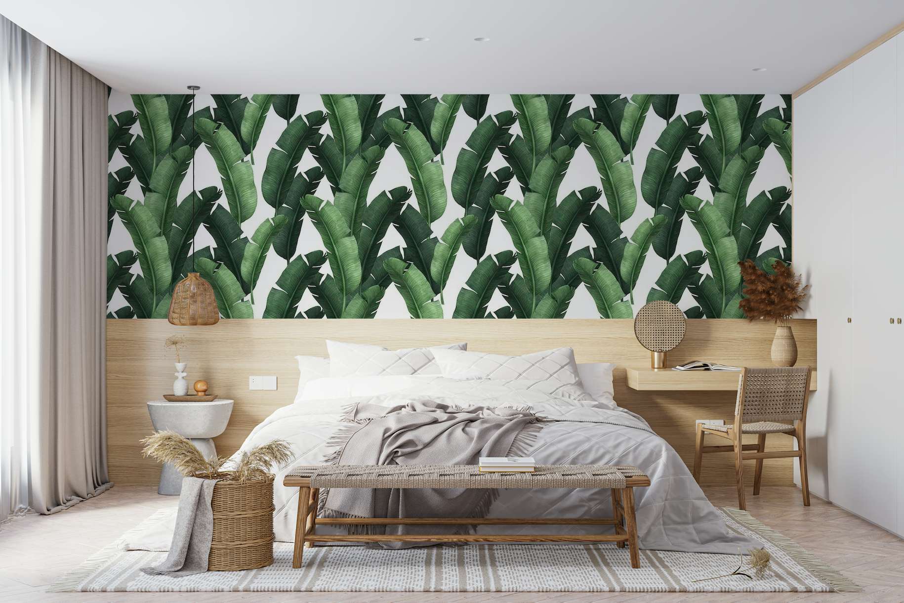 Troical pattern of leaves 02 wallpaper