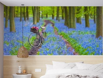 Bicycle in spring forest 4