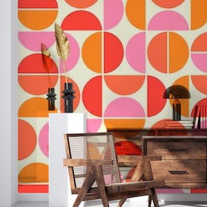 Bauhaus Pattern 70s Colors