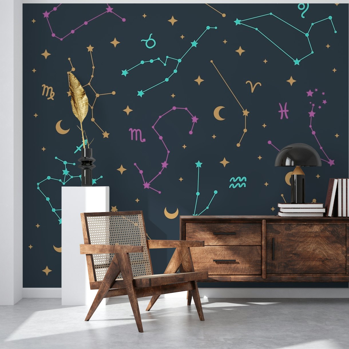 Zodiacal Constellations papel pintado