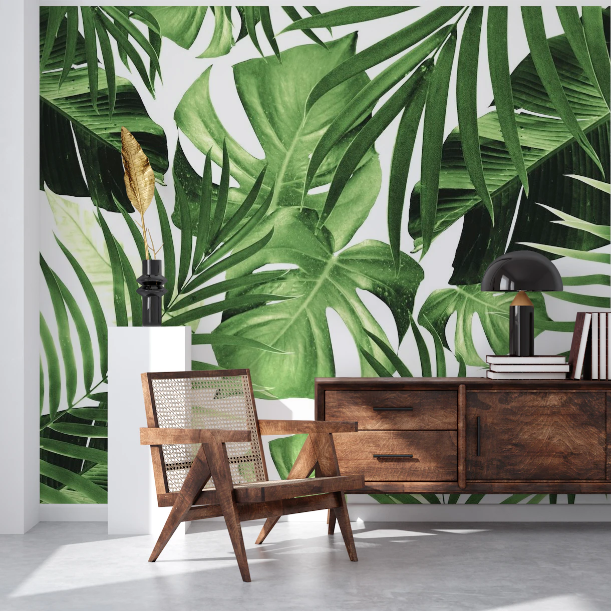 Feuilles De Jungle Tropicale 12 Papiers Peint Happywall Feuilles De Jungle Tropicale 12 Papiers Peint Happywall