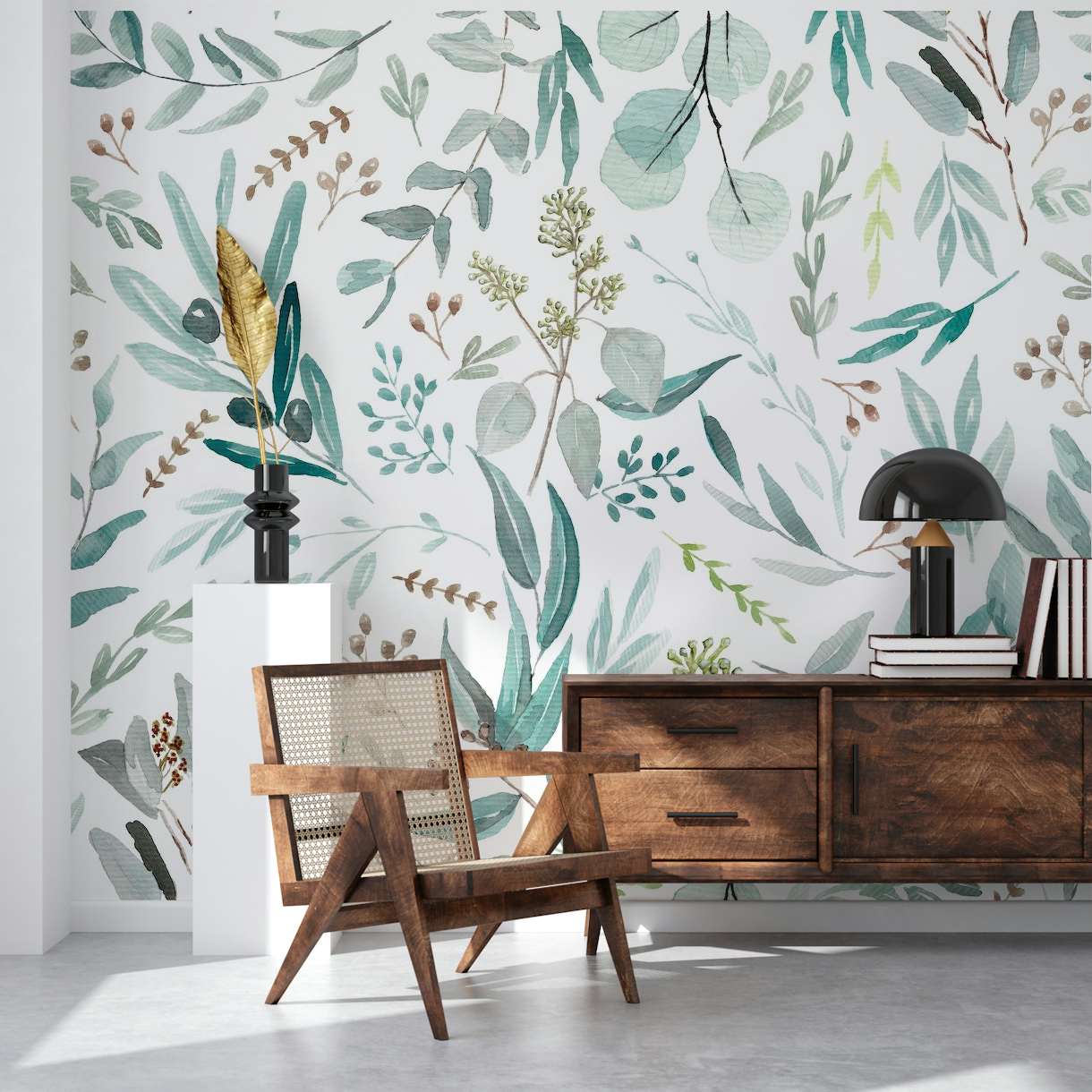 Seamless Eucalyptus Pattern wallpaper