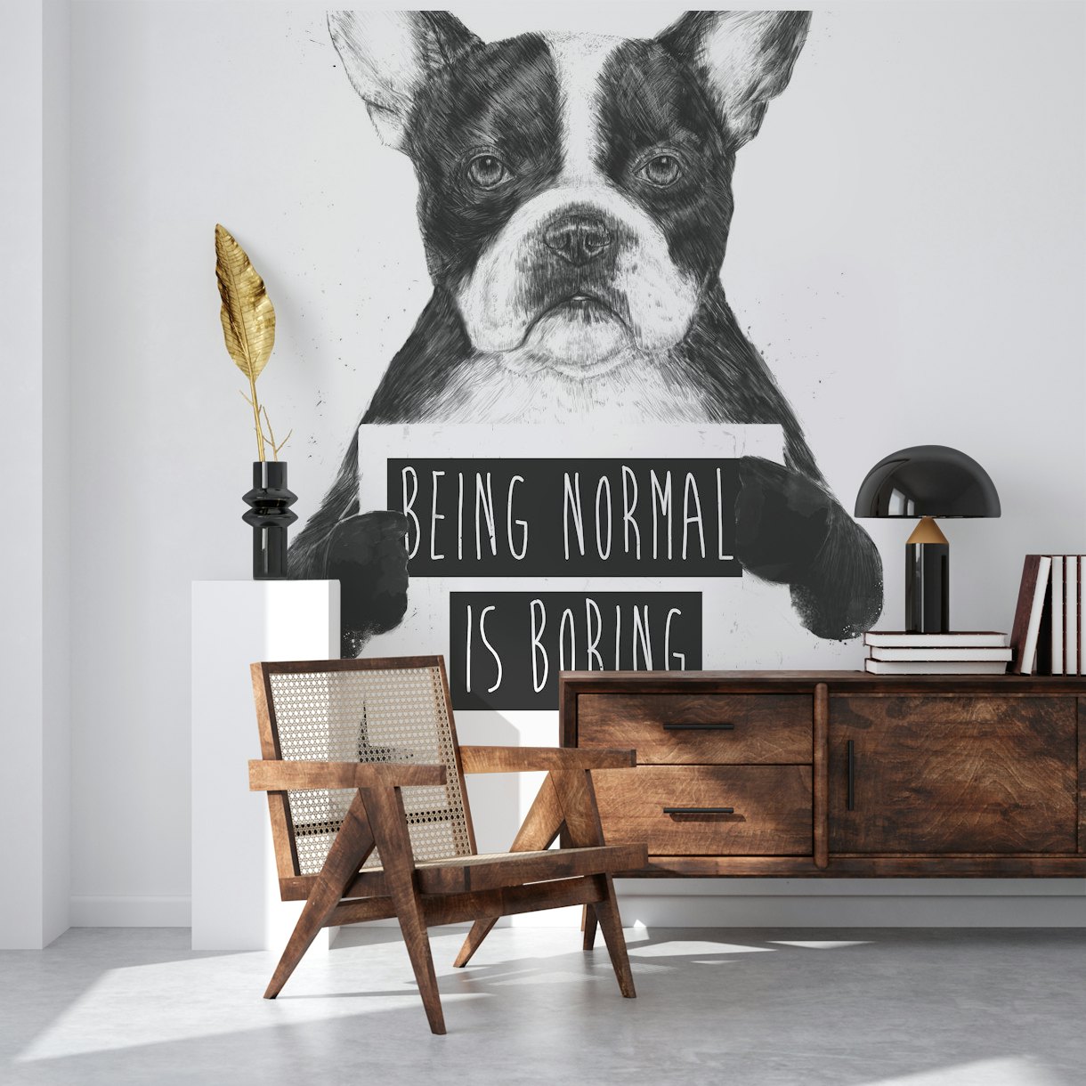 Being normal is boring wallpaper