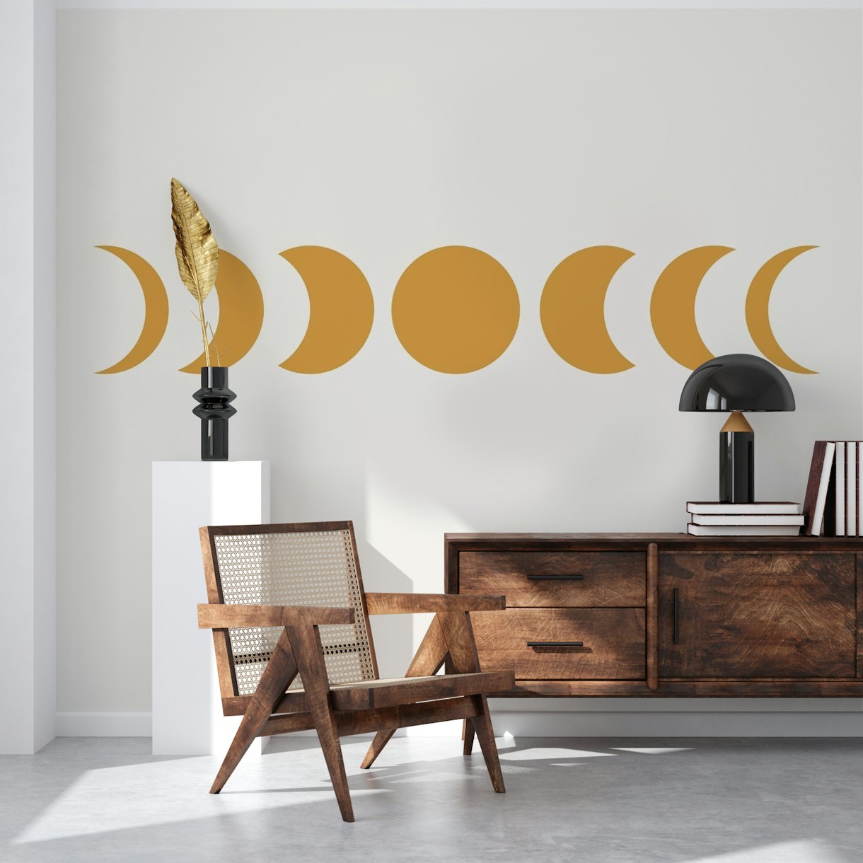 Boho Moon Phases wallpaper