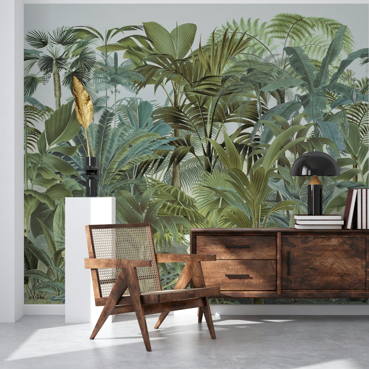 Green Tropical Paradise wallpaper - Happywall
