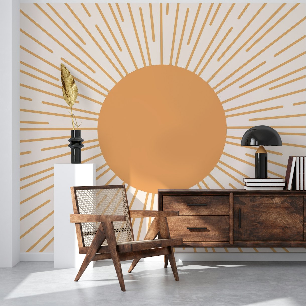 Cheerful Sun wallpaper