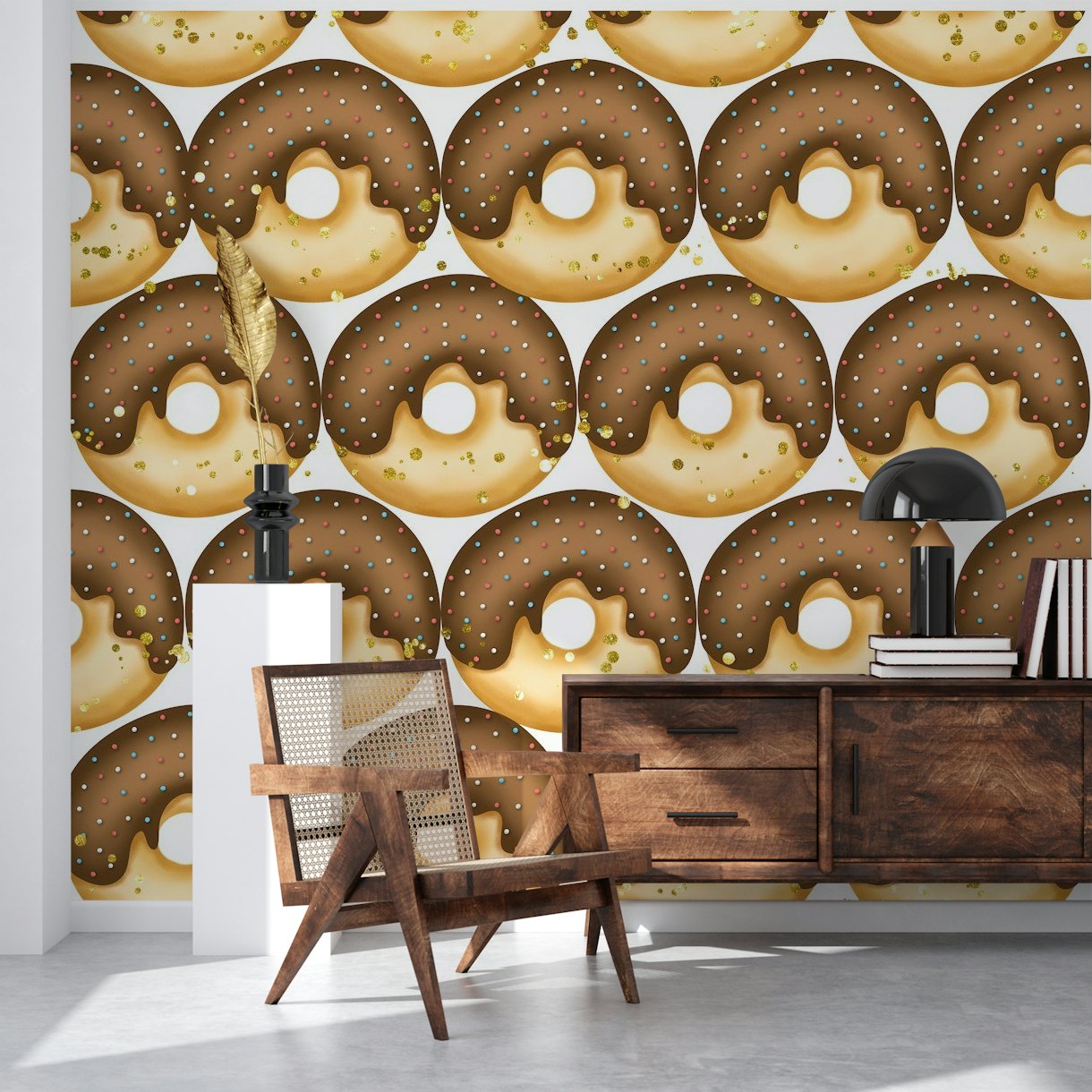 Donut Glitter Pattern 06 wallpaper