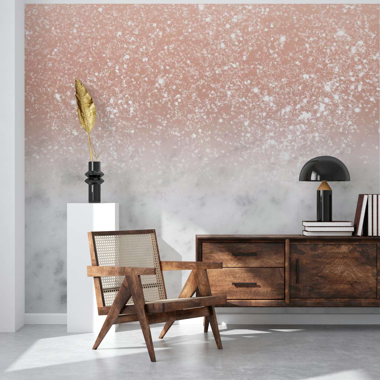 Marble Rose Gold Ombre 1 tapet