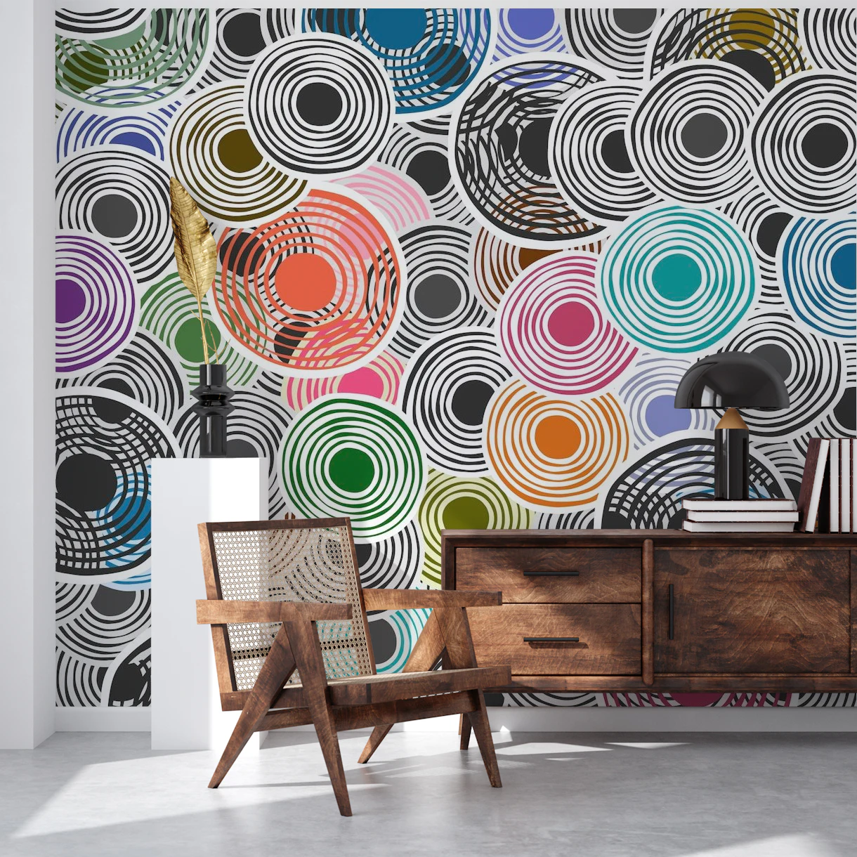 Multiple Circles wallpaper - Happywall