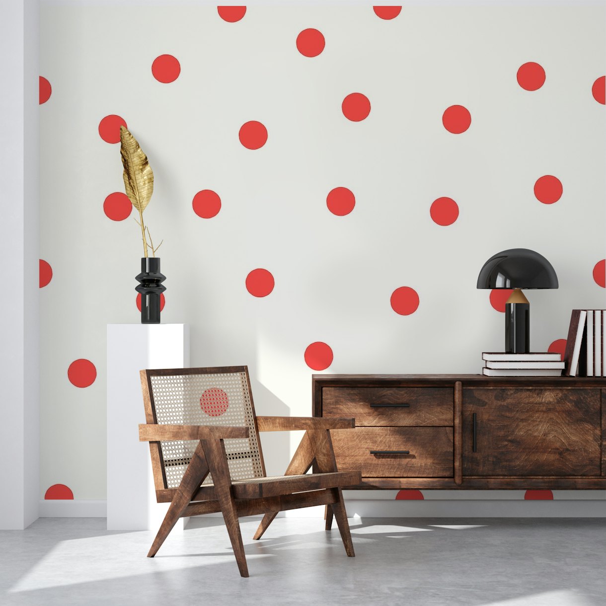 Dots Red tapet