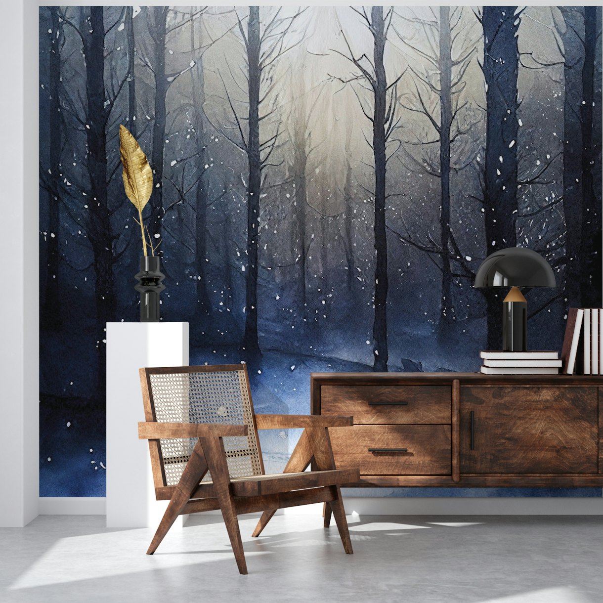 Winter forest v wallpaper