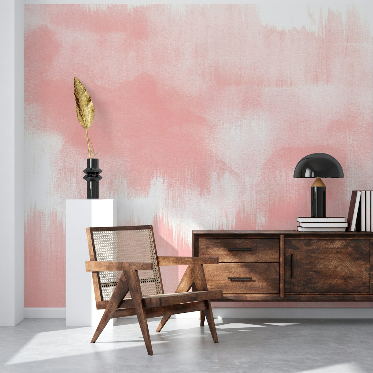 Watercolor Strokes Pink wallpaper