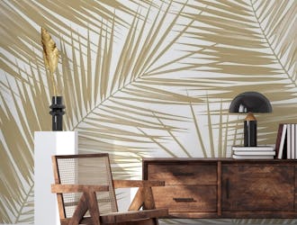 Palm Leaves Gold Cali Vibes 8