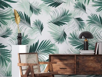 Tropical Green Palms Pattern 1