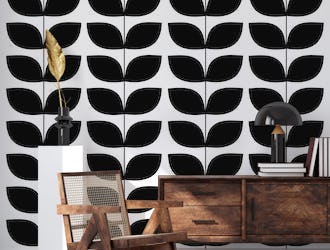 Danish Pattern Black And White