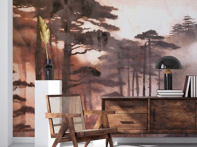 Moody Blush Asian Forest