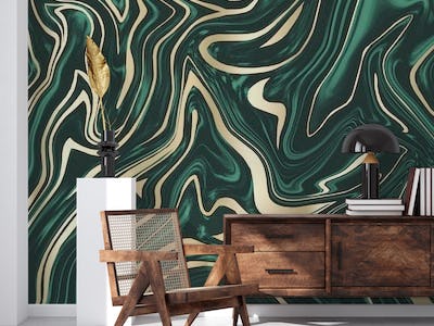 Emerald Green Gold Marble 3