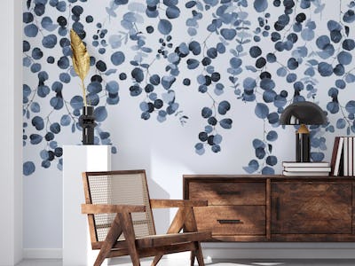 Botanical Wall in Blue