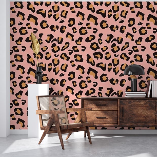 Modern Leopard Animal Print wallpaper - Happywall