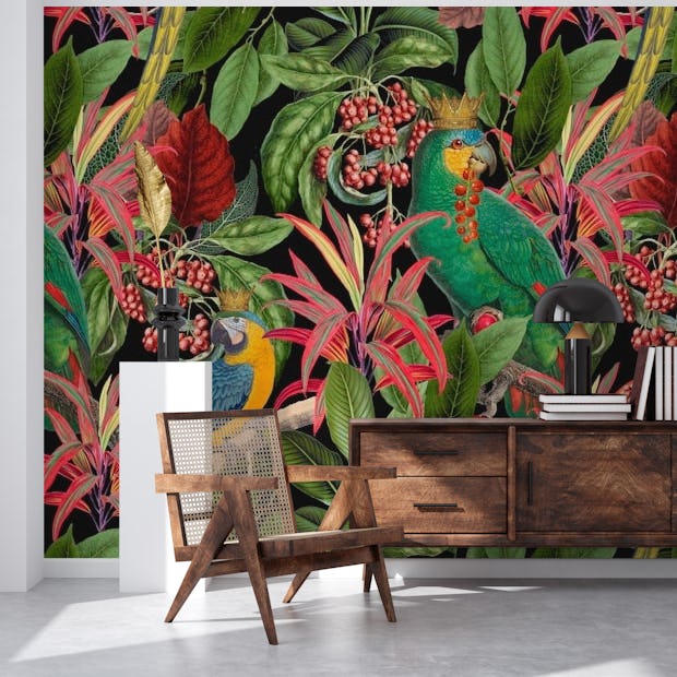 Parrot King wallpaper - Happywall
