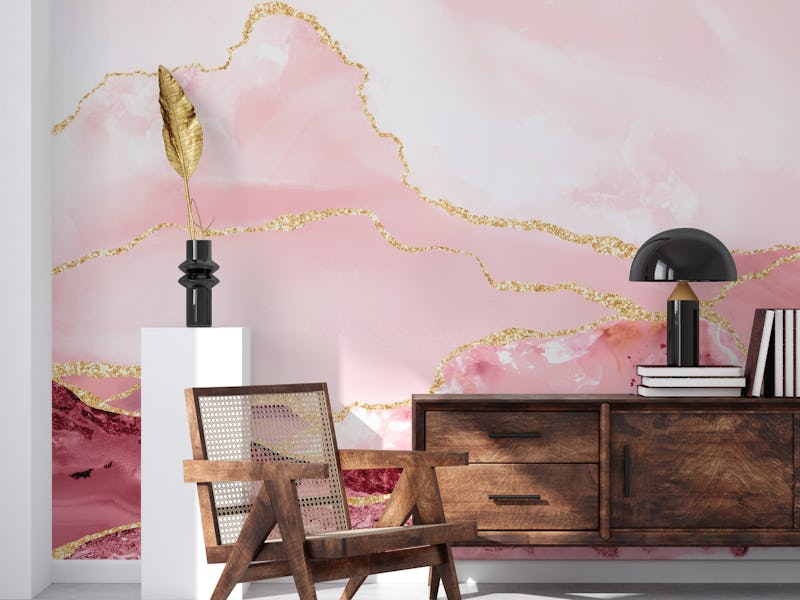 Blush Pink Marble Gold 1