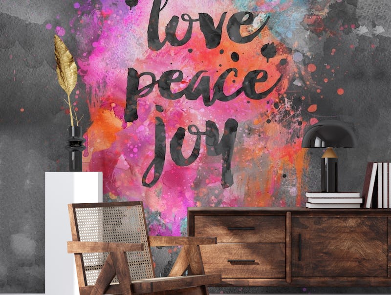 Love Peace Joy Typography