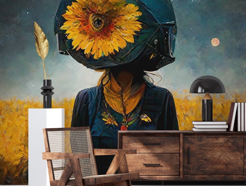 sunflower astronaut