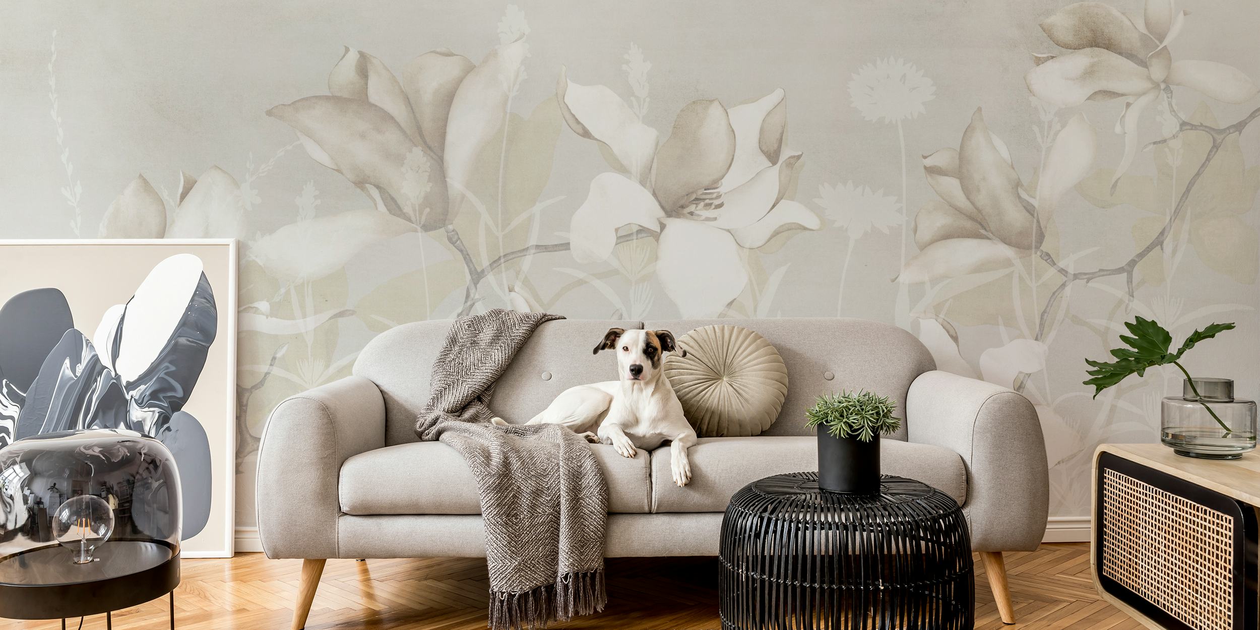 Σχεδίαση ταπετσαρίας Magnolia Morning Pastel Cream