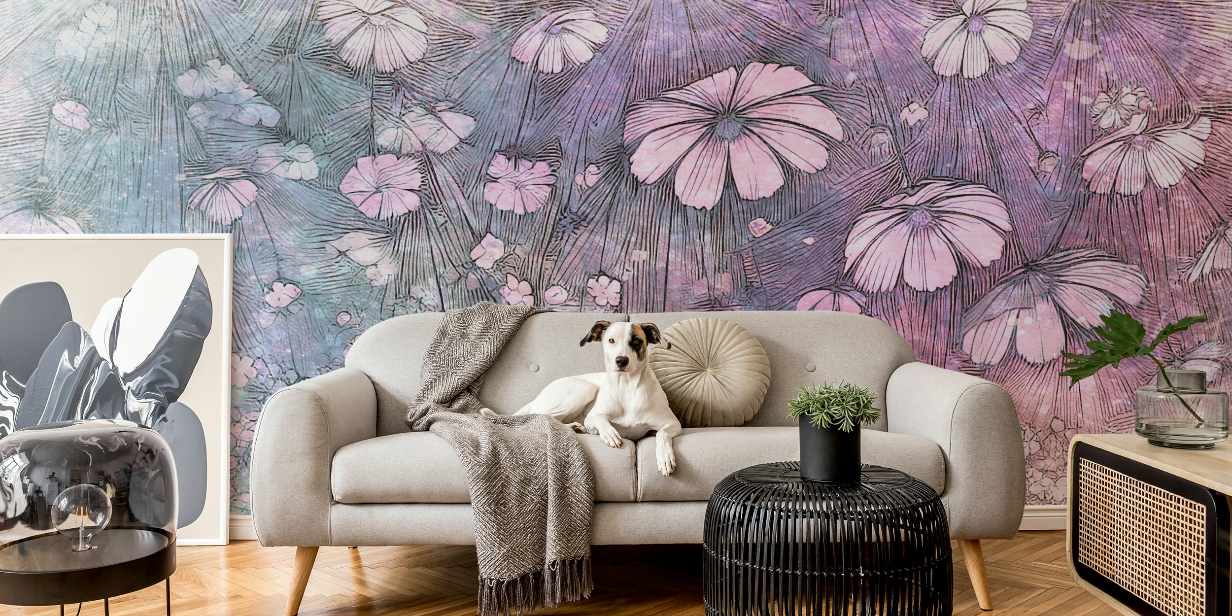 Tapeta Enchanted Floral Dreams w pokoju