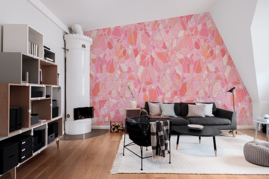 Terrazzo Wallpaper - Pink – Ayara Home