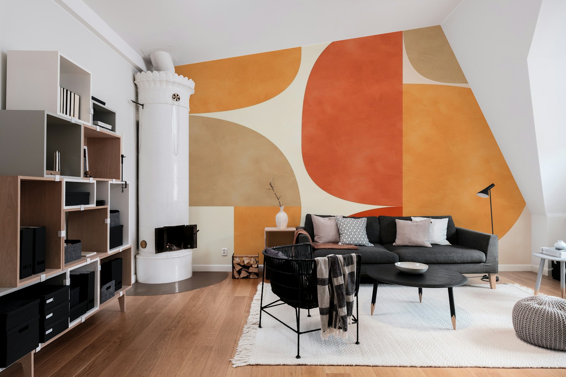 mid century abstract wallpaper