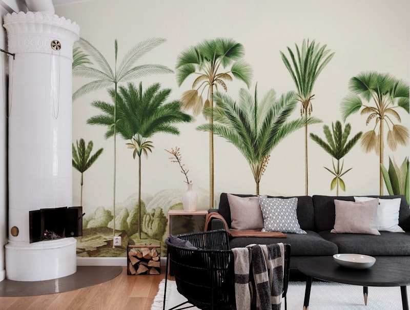 Vintage palm trees