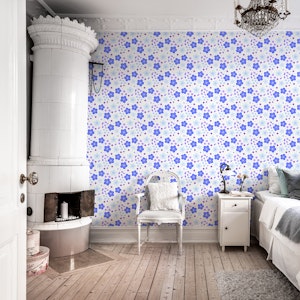 Forget Me Not Starry Repeat Pattern