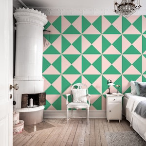 Pink and Green Triangles - Big