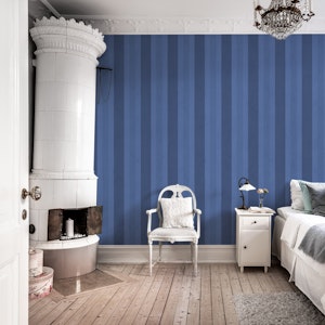 Navy Blue Classic Textured Stripes